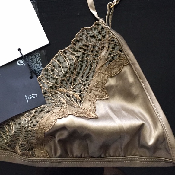 ZARA LINGERIE COLLECTION SATIN EFFECT LACE BRALETTE - Picture 11 of 13